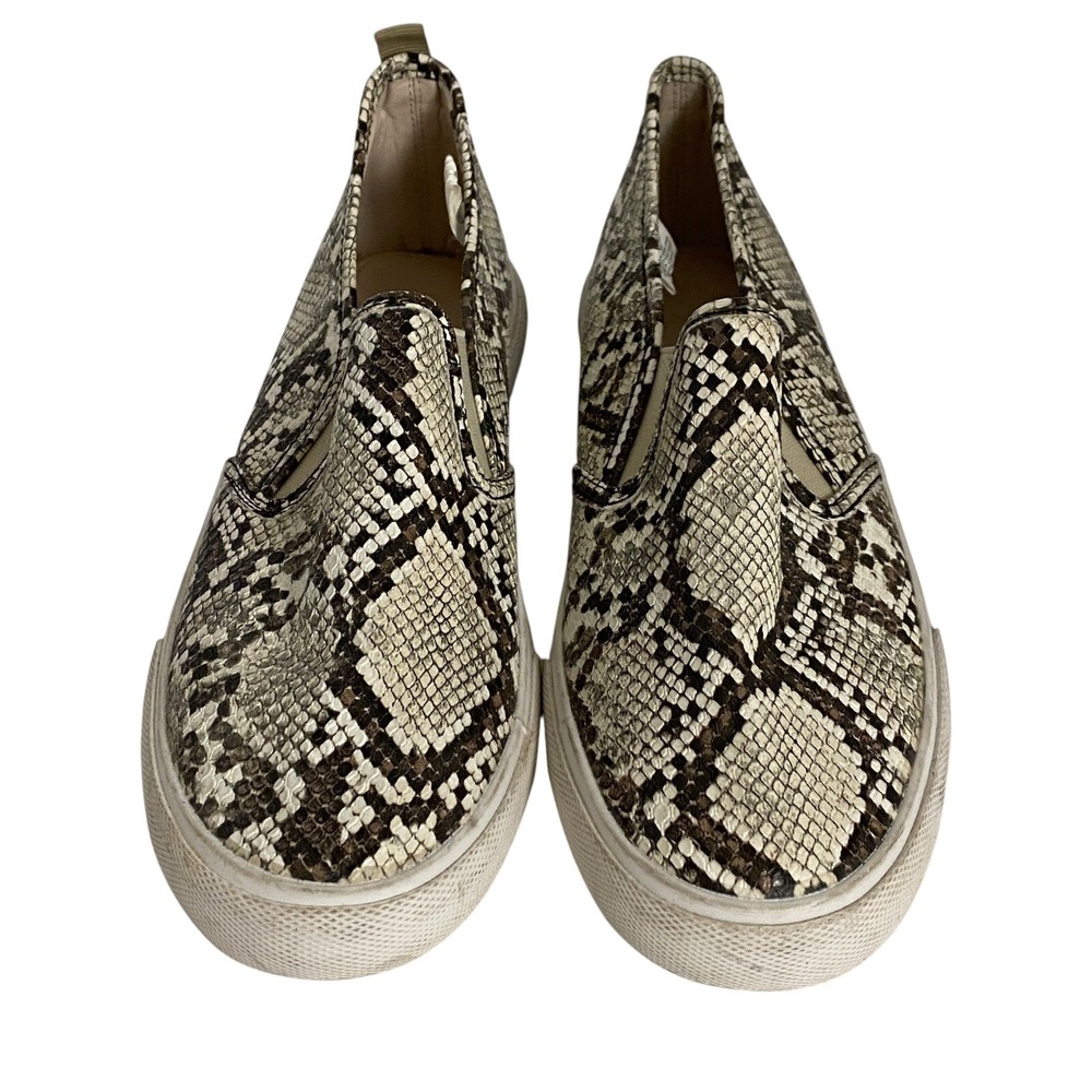 Tommy Bahama Slip On Snake Skin Print Sneakers Size 9 Womens Faux Leather